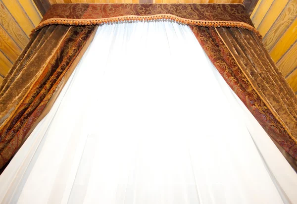 复古窗帘 — 图库照片