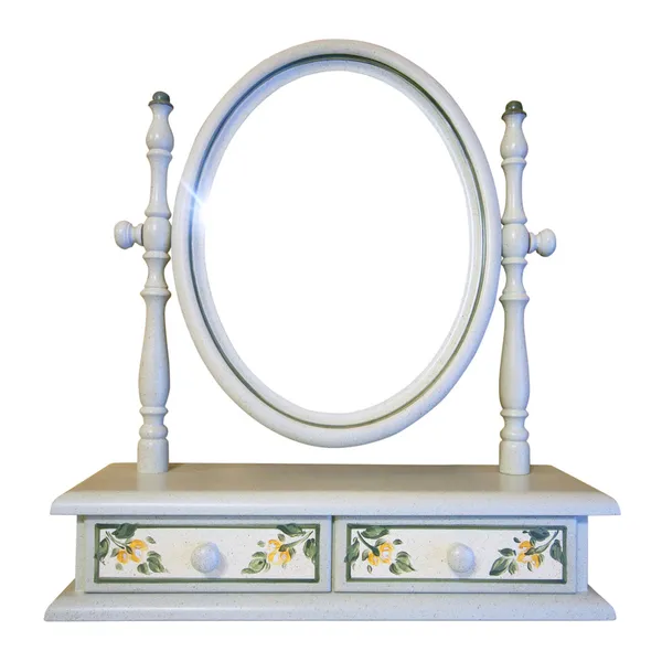 Toaletním stolkem zrcadlo — Stock fotografie