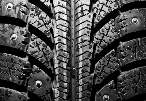 冬季轮胎背景 — 图库照片