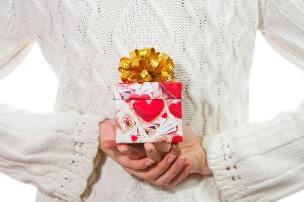 Valentýn dárek do dlaně — Stock fotografie