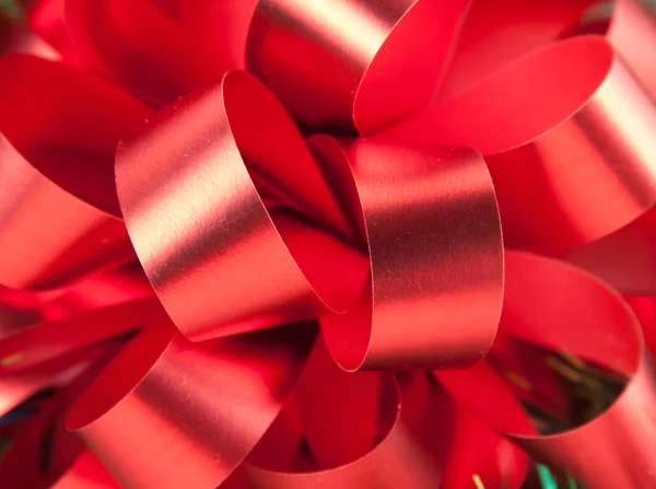 Close-up of big red bow — Stock Photo, Image