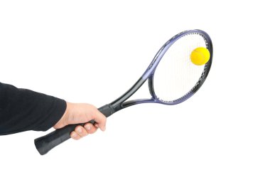 Tennis player hitting the ball clipart