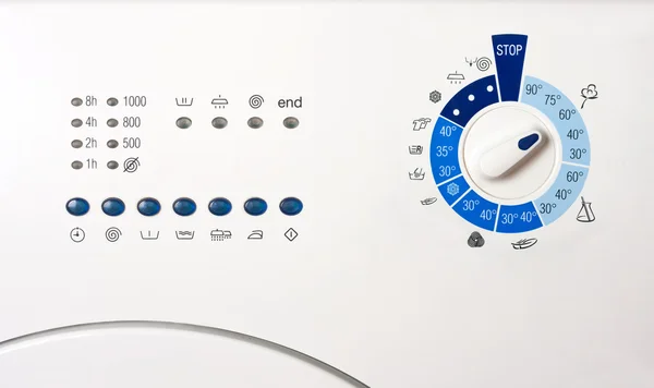 Çamaşır makinesi kontrol paneli — Stok fotoğraf