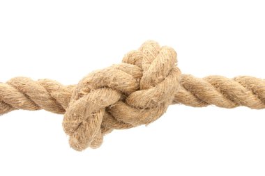 Close-up of rope with knot clipart