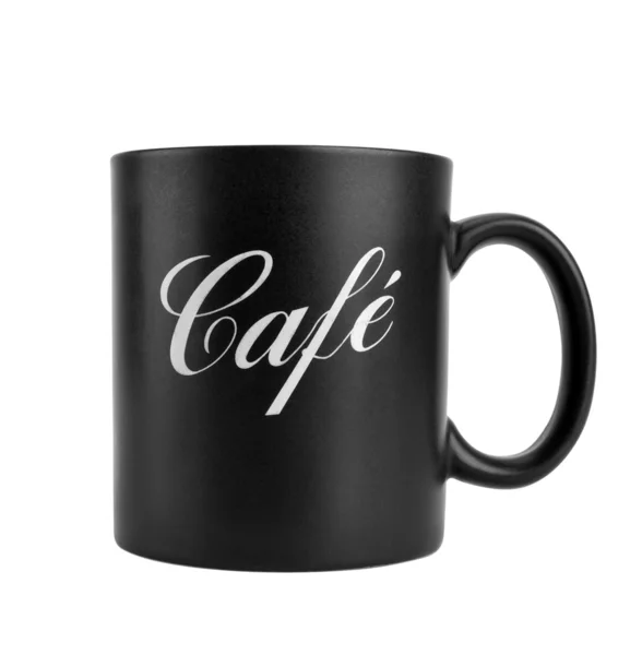 Czarna filiżanka kawy — Zdjęcie stockowe