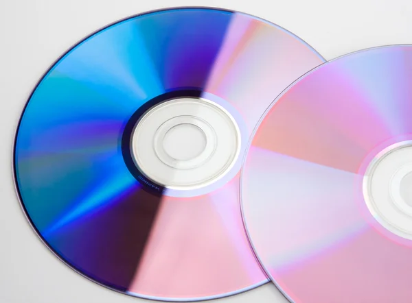 Close View Colorful Cds Diagonal View — Stock Photo, Image