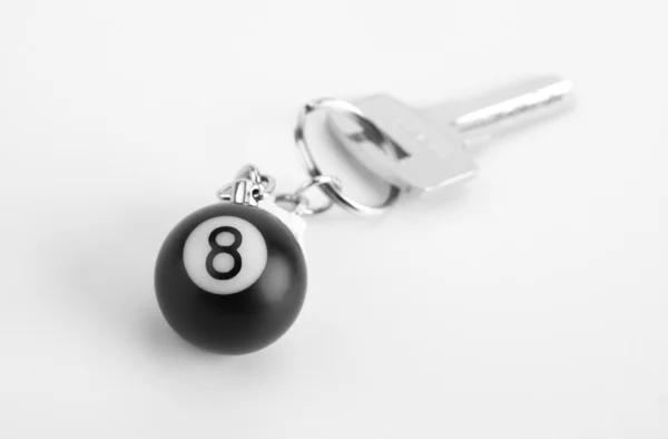 Close Pequeno Ball Chaveiro — Fotografia de Stock