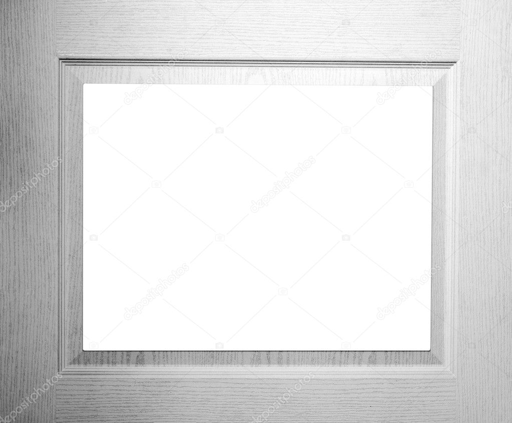 Blank white wood frame — Stock Photo © Nomadsoul1 4772624