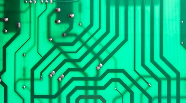 緑のコンピューター回路 — ストック写真