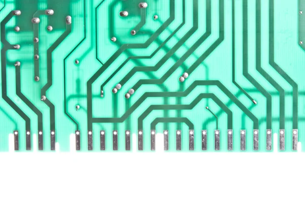 緑のコンピューター回路 — ストック写真