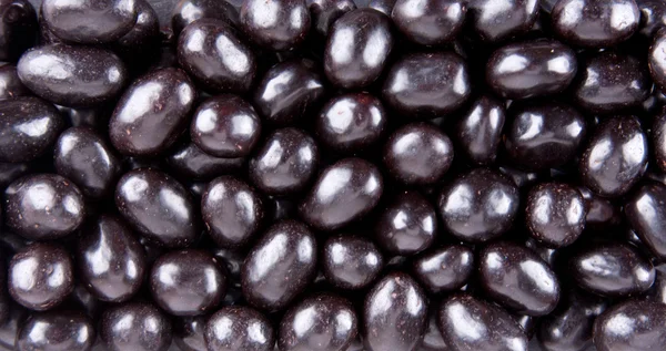 Primo Piano Delle Caramelle Cioccolato Fondente Sfondo Texture — Foto Stock
