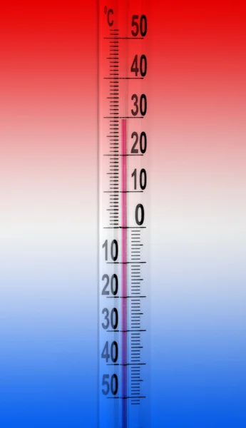 温度計のクローズ アップ — ストック写真