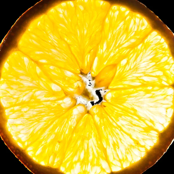 Close-up of orange slice — Stock Photo, Image
