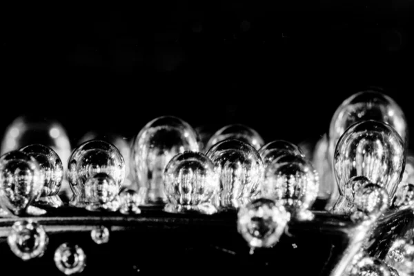 Primer plano de burbujas bajo el agua — Foto de Stock
