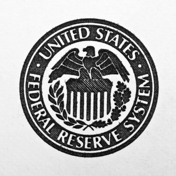 Sistema de reservas federais símbolo — Fotografia de Stock