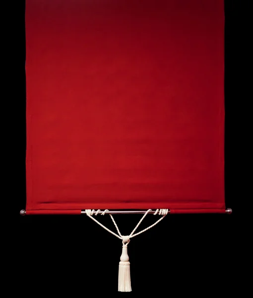 Red retro curtains — Stock Photo, Image