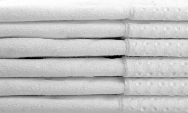 Montón de servilletas de papel blanco — Foto de Stock