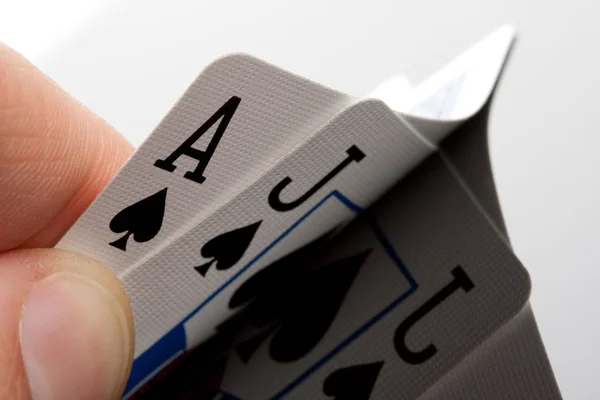 Blackjack karty — Stock fotografie