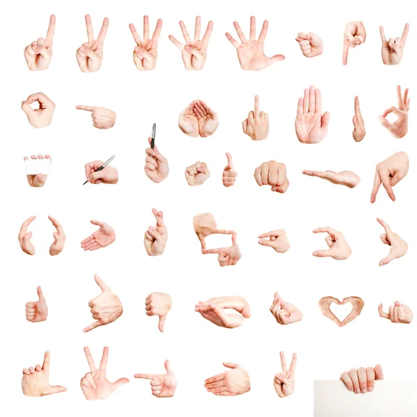 Znaki ręki — Zdjęcie stockowe