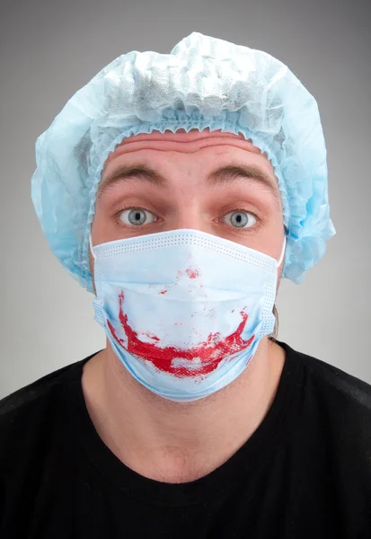 Surprised sick surgeon — Stock Photo, Image