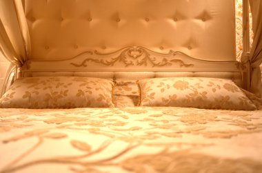 iç lüks klasik yatak odası