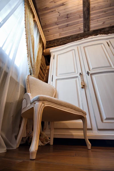 Interior del dormitorio vintage de lujo — Foto de Stock