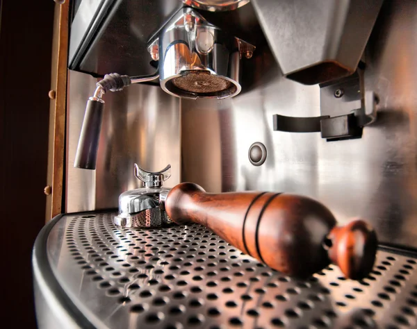 Gros plan sur la machine à café rétro — Photo