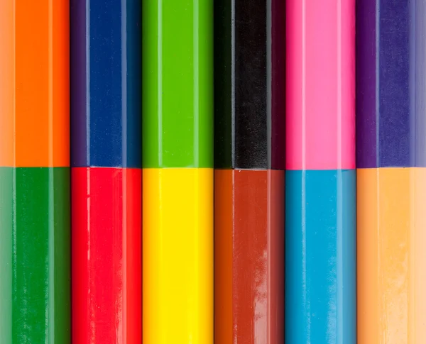 Fila de lápices de color — Foto de Stock