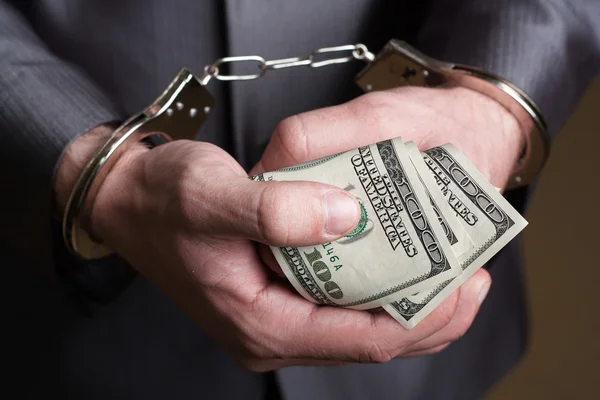 Business man arrested for bribe — Stock Photo, Image