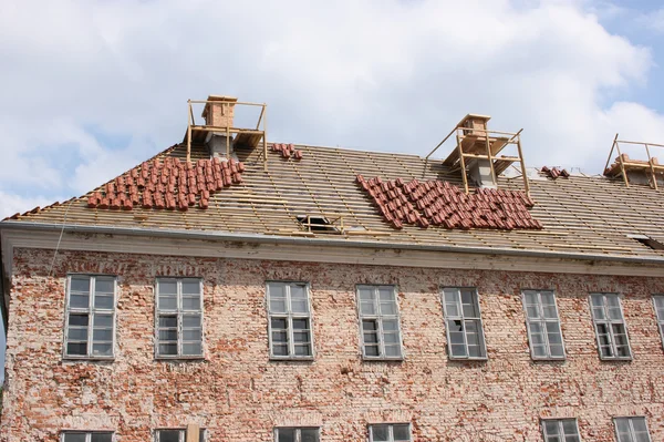 stock image Construction site and renovating of classic building