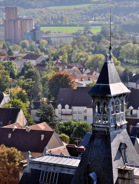 Kerk Klokkentoren Een Stad Champenois — Stockfoto