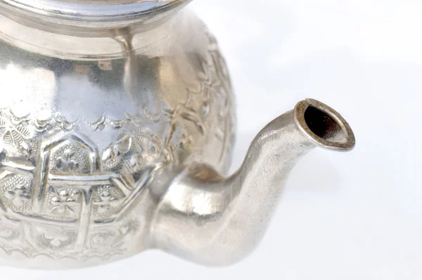 Bico de aguaceiro de um bule de chá — Fotografia de Stock