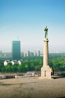 The Victor monument in Kalemegdan fortress, Belgrade clipart