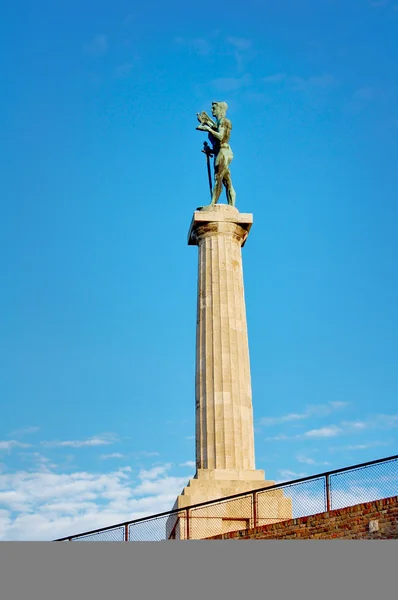 The Victor monument symbol of Belgrade — Stock Photo, Image
