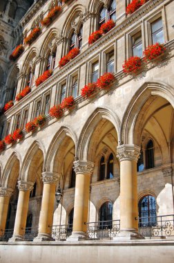 Detail of Town hall in Vienna, Austria clipart