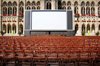 Outdoor cinema clipart