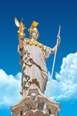 Pallas Athene in front of Austrian parliament clipart
