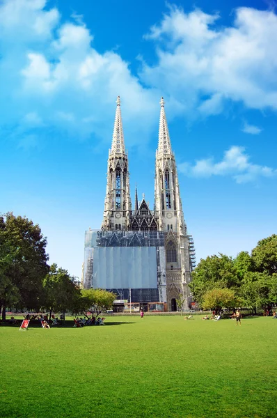 비엔나, 오스트리아에 있는 votivkirche — 스톡 사진