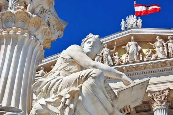 Osztrák Parlament Bécsben — Stock Fotó