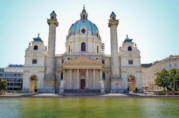 Karlskirche w Wiedniu, austria — Zdjęcie stockowe