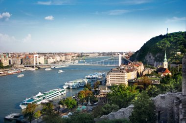 Panoramic view of Budapest clipart