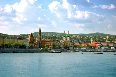 Panoramic view of Budapest clipart