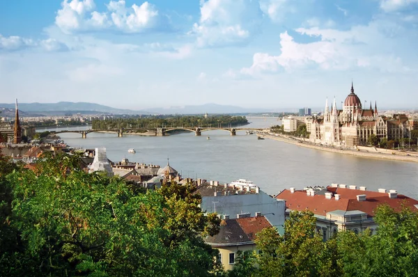 Budapeşte panoramik görünüm — Stok fotoğraf