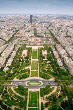 Photo of Champ-de-Mars, view from Eifell tower clipart
