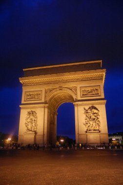 Arc de triomphe gece, paris
