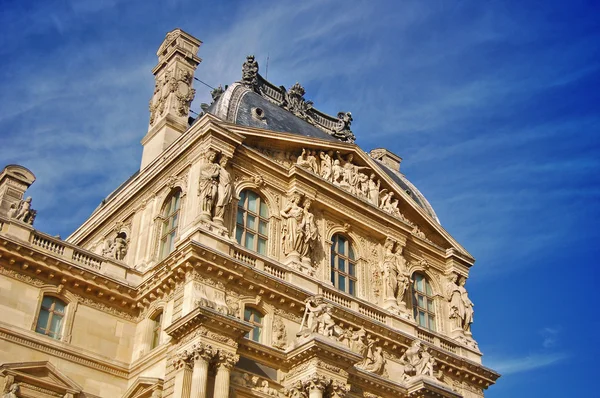 Louvre Múzeum Párizsban, Franciaország — Stock Fotó
