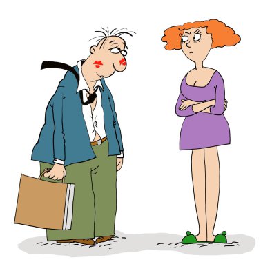 Husband and wife clipart