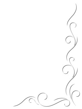 Abstract swirly decoration 2 clipart