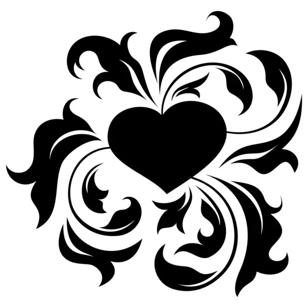 Corazón adornado 2 — Archivo Imágenes Vectoriales