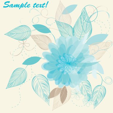 Floral card clipart